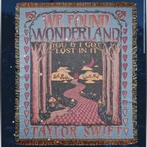 Offical We Found Wonderland Taylor Swift Woven Blanket